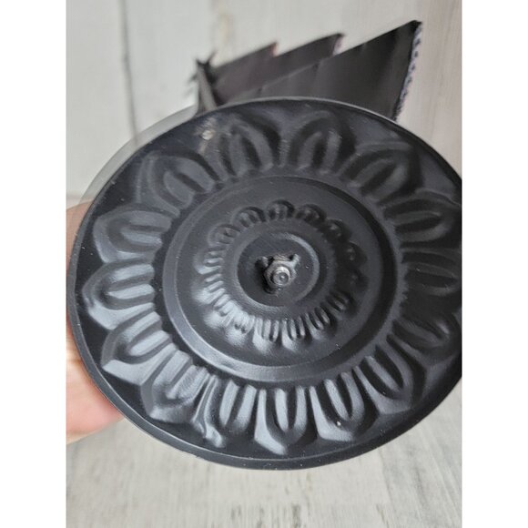 Vintage metal xmas tree pine red cardinal decor figure - Picture 9 of 9